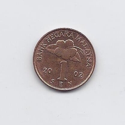 MALAYSIA 1 SEN 2002 KM # 49 XF