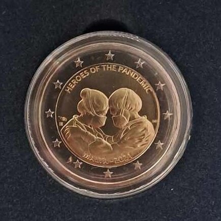 MALTA 2 EURO 2021 HEROES OF THE PANDEMIC (IN A BOX) 1