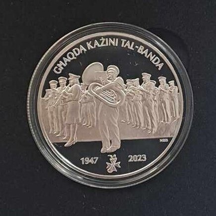 MALTA 10 EURO 2023 KM # new PROOF Malta Band Clubs Association 1