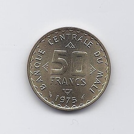 MALIS 50 FRANCS 1975 KM # 9 AU