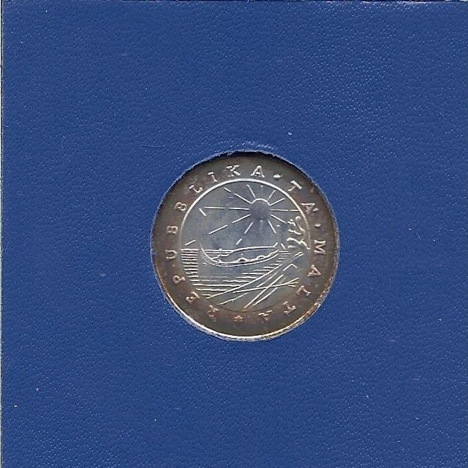 MALTA 1 POUND 1979 KM # 51 UNC (coin with patina) 1