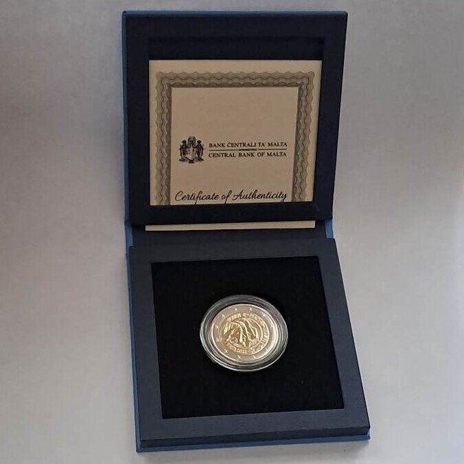 MALTA 2 EURO 2022 BU UNITED NATIONS ( IN A COINBOX )