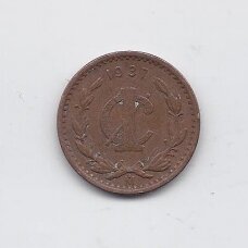 MEXICO 1 CENTAVO 1937 KM # 415 VF