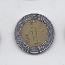 MEXICO 1 PESO 2015 KM # 603 VF