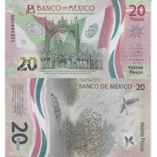 MEKSIKA 20 PESOS 2021 P # 136a UNC