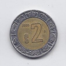 MEXICO 2 PESOS 2000 KM # 604 VF