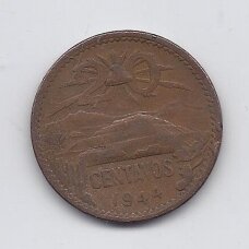 MEXICO 20 CENTAVOS 1944 KM # 439 VF MEXICO 20 CENTAVOS 1944 KM # 439 VF