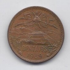 MEXICO 20 CENTAVOS 1969 KM # 440 VF MEXICO 20 CENTAVOS 1969 KM # 440 VF