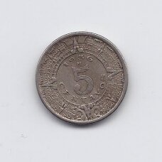 MEXICO 5 CENTAVOS 1936 KM # 423 VF