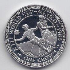 MENO SALA 1 CROWN 1986 KM # 162b UNC Pasaulio futbolo čempionatas