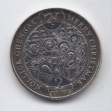 MENO SALA 2 POUNDS 2023 KM # new UNC Kalėdos MENO SALA 2 POUNDS 2023 KM # new UNC Kalėdos