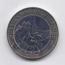 MENO SALA 2 POUNDS 2024 KM # new UNC Kalėdos MENO SALA 2 POUNDS 2024 KM # new UNC Kalėdos