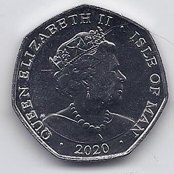 ISLE OF MAN 50 PENCE 2020 KM # new AU/UNC Peter Pan - Tinker Bell - Peter Pan and Tinker Bell 1