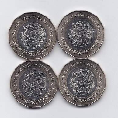 MEKSIKA 4 X 20 PESOS 2026 KM # new UNC FIFA 1