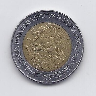 MEXICO 5 PESOS 2006 KM # 605 VF 1