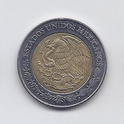 MEXICO 5 PESOS 2016 KM # 605 VF 1