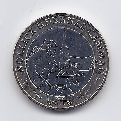 MENO SALA 2 POUNDS 2024 KM # new UNC Kalėdos