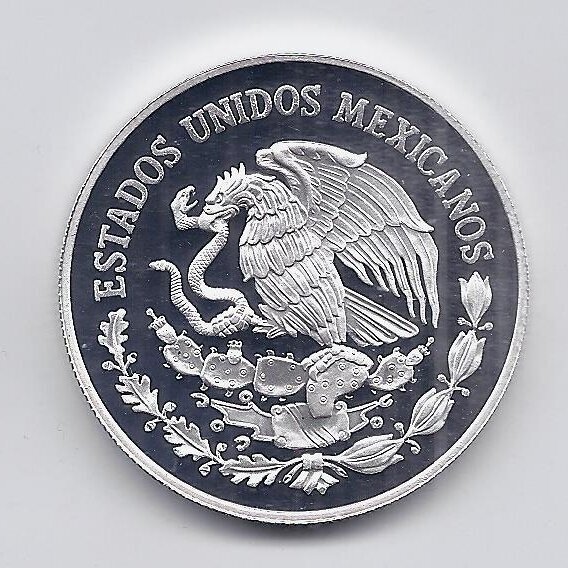 MEKSIKA 5 PESOS 1999 KM # 640 PROOF Unicef ( 1 oz. Ag. ) 1
