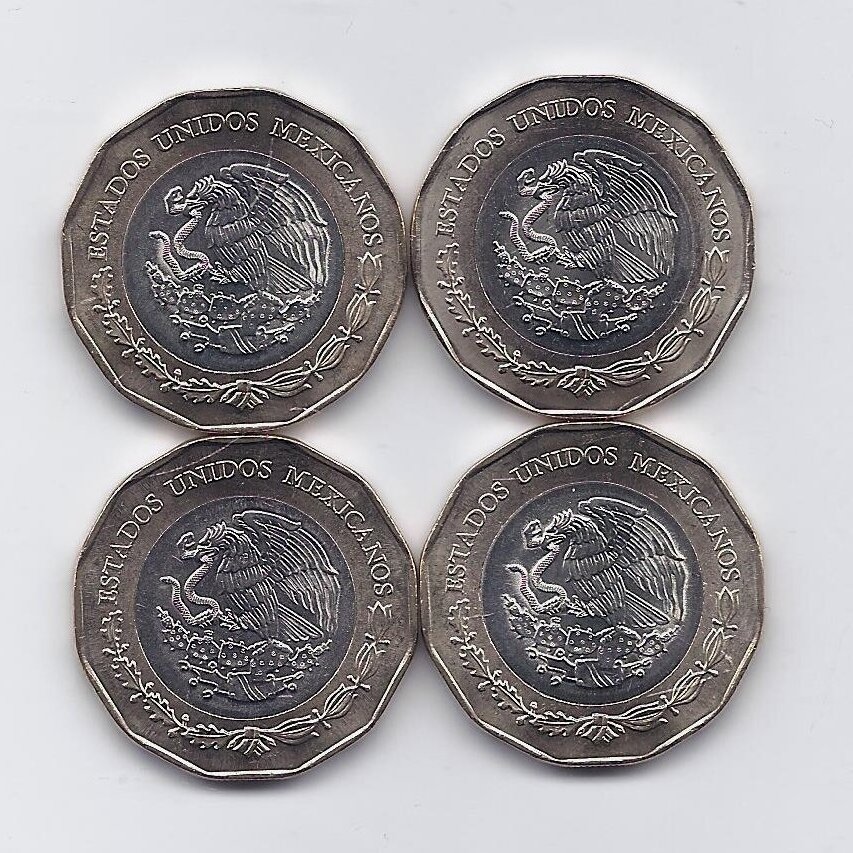 MEKSIKA 4 X 20 PESOS 2026 KM # new UNC FIFA 1