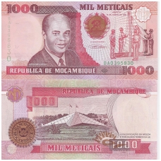 MOZAMBIKAS 1000 METICAIS 1991 P # 135 AU