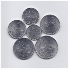 MOZAMBIKAS 1982 - 1986 m. 6 monetų rinkinys