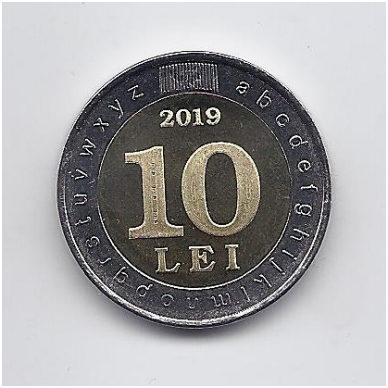 MOLDOVA 10 LEI 2019 KM # 171 UNC 30 years from the adoption of laws about the state language and latin writing 1
