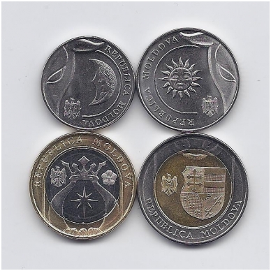 MOLDOVA 2018 m. 4 monetų rinkinys 1