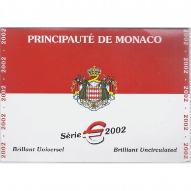 MONACO 2002 official coin set (damaged folder)