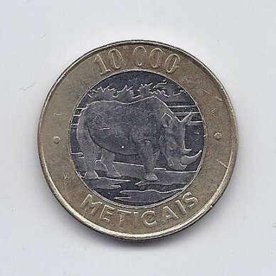 MOZAMBIQUE 10 000 METICAIS 2003 KM # 131 VF