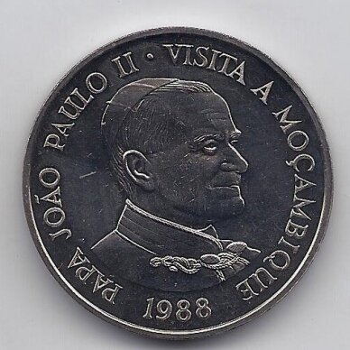 MOZAMBIQUE 1000 METICAIS 1988 KM # 109 UNC John Paul II