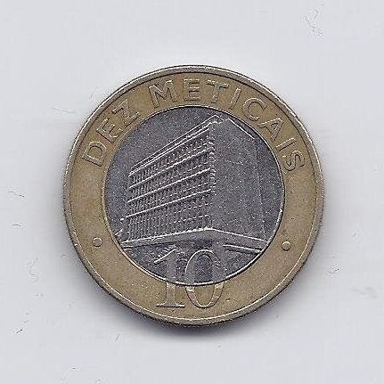 MOZAMBIQUE 10 METICAIS 2006 KM # 140 VF
