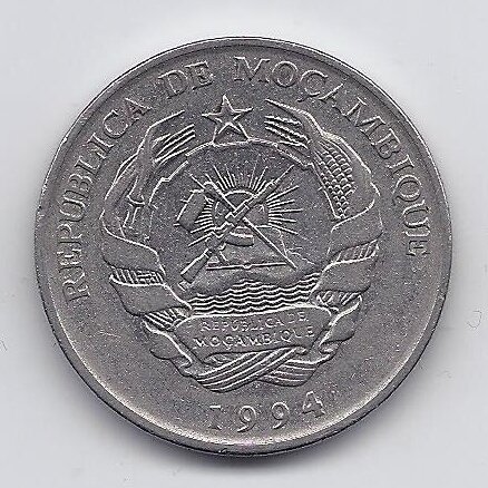 MOZAMBIQUE 1000 METICAIS 1994 KM # 122 VF 1