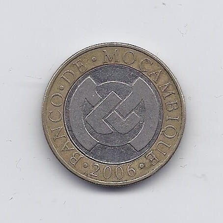 MOZAMBIQUE 10 METICAIS 2006 KM # 140 VF 1