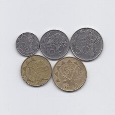 NAMIBIJA 1993 m. 5 monetų rinkinys