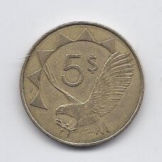 NAMIBIJA 5 DOLLARS 2012 KM # 5 VF