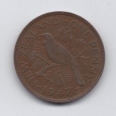 NEW ZEALAND 1 PENNY 1947 KM # 13 VF NEW ZEALAND 1 PENNY 1947 KM # 13 VF