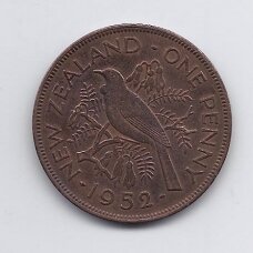 NEW ZEALAND 1 PENNY 1952 KM # 21 VF NEW ZEALAND 1 PENNY 1952 KM # 21 VF