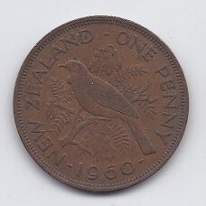 NEW ZEALAND 1 PENNY 1960 KM # 24 VF NEW ZEALAND 1 PENNY 1960 KM # 24 VF