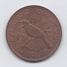 NEW ZEALAND 1 PENNY 1963 KM # 24 XF NEW ZEALAND 1 PENNY 1963 KM # 24 XF