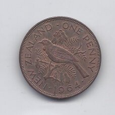 NEW ZEALAND 1 PENNY 1964 KM # 24 VF NEW ZEALAND 1 PENNY 1964 KM # 24 VF