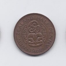 NEW ZEALAND 1/2 PENNY 1962 KM # 23 VF NEW ZEALAND 1/2 PENNY 1962 KM # 23 VF