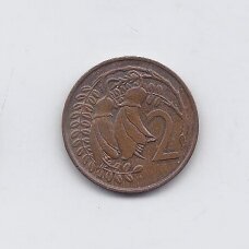NAUJOJI ZELANDIJA 2 CENTS 1967 KM # 32 VF NAUJOJI ZELANDIJA 2 CENTS 1967 KM # 32 VF