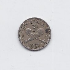 NEW ZEALAND 3 PENCE 1957 KM # 25 VF NEW ZEALAND 3 PENCE 1957 KM # 25 VF