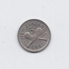 NAUJOJI ZELANDIJA 3 PENCE 1961 KM # 25 VF NAUJOJI ZELANDIJA 3 PENCE 1961 KM # 25 VF