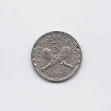 NAUJOJI ZELANDIJA 3 PENCE 1963 KM # 25 VF NAUJOJI ZELANDIJA 3 PENCE 1963 KM # 25 VF