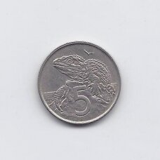 NAUJOJI ZELANDIJA 5 CENTS 1967 KM # 34 VF NAUJOJI ZELANDIJA 5 CENTS 1967 KM # 34 VF