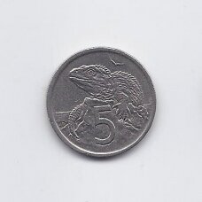 NAUJOJI ZELANDIJA 5 CENTS 1975 KM # 34 VF NAUJOJI ZELANDIJA 5 CENTS 1975 KM # 34 VF