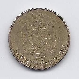 NAMIBIJA 1 DOLLAR 2010 KM # 4 VF 1