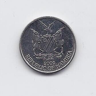 NAMIBIJA 5 CENTS 2009 KM # 1 XF 1