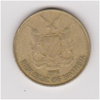 NAMIBIA 1 DOLLAR 1996 KM # 4 VF ( edge variaty nr. 2 ) 1